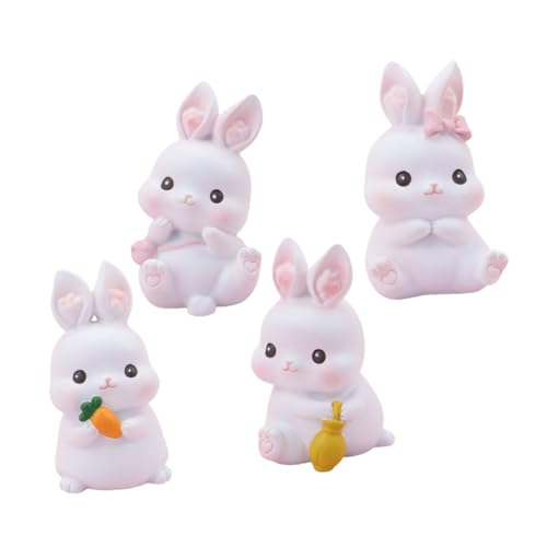 Cabilock 4 Stück Kaninchen Dekorative Ornamente Kuchen Zubehör Für Meerschweinchen Meerschweinchenkäfig Geburtstagstorte Dekorationen Sparschwein Meerschweinchen Futter Weiß Harz Cabilock 4 Stück Kaninchen Dekorative Ornamente Kuchen Zubehör Für Meerschweinchen Meerschweinchenkäfig Geburtstagstorte Dekorationen Sparschwein Meerschweinchen Futter Weiß Harz von Cabilock