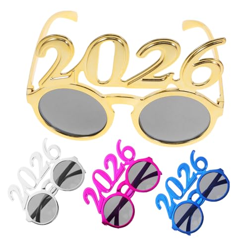 Cabilock 4 Stück Lustige Brillen für Silvester Abschlussfeiern und Partys Einzigartige Foto Requisiten für Unvergessliche Cabilock 4 Stück Lustige Brillen für Silvester Abschlussfeiern und Partys Einzigartige Foto Requisiten für Unvergessliche von Cabilock