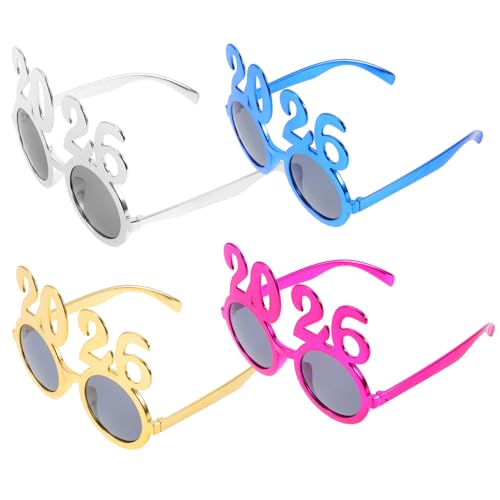 Cabilock 4 Stück Lustige Neujahrsbrillen mit Auffälligem Design für Partys Fotorequisiten und Festliche Anlässe Cabilock 4 Stück Lustige Neujahrsbrillen mit Auffälligem Design für Partys Fotorequisiten und Festliche Anlässe von Cabilock