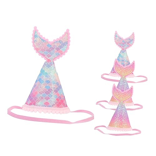 Cabilock 4 Stück Meerjungfrau-Geburtstagsmütze Partyhut für Hut zum ersten Geburtstag der kindermütze caps für dekorativer Glitzerhut Geburtstagshut gefühlt Colorful Cabilock 4 Stück Meerjungfrau-Geburtstagsmütze Partyhut für Hut zum ersten Geburtstag der kindermütze caps für dekorativer Glitzerhut Geburtstagshut gefühlt Colorful von Cabilock