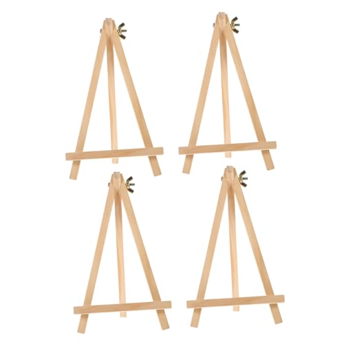 Cabilock 4 Stück Mini Staffelei aus Holz Teiliges Stabiles Dreieck Design Leichter Tischaufsteller für Fotos Bilderrahmen und Kalender Platzsparend Tragbar und Langlebig für Vielseitige Cabilock 4 Stück Mini Staffelei aus Holz Teiliges Stabiles Dreieck Design Leichter Tischaufsteller für Fotos Bilderrahmen und Kalender Platzsparend Tragbar und Langlebig für Vielseitige von Cabilock