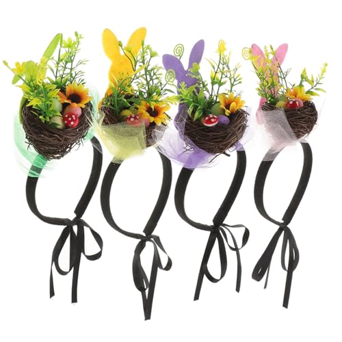 Cabilock 4 Stücke Mädchen Ostern Bunny Nest Stirnband Band Haarband Frauen Dekorative Headwear Cabilock 4 Stücke Mädchen Ostern Bunny Nest Stirnband Band Haarband Frauen Dekorative Headwear von Cabilock