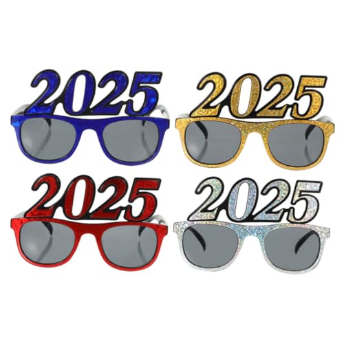 Cabilock 4 Stück Partybrillen Teiliges Bunte Leichte Pc Brillen mit Funkelnden Zahlenrahmen Silvester und Neujahrs Accessoires für Foto Requisiten und Festliche Feiern Cabilock 4 Stück Partybrillen Teiliges Bunte Leichte Pc Brillen mit Funkelnden Zahlenrahmen Silvester und Neujahrs Accessoires für Foto Requisiten und Festliche Feiern von Cabilock