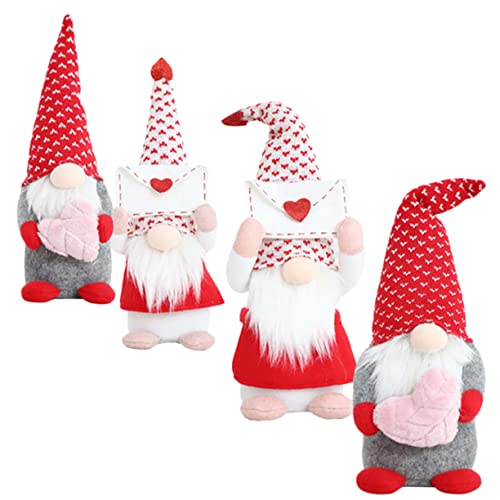 Cabilock 4 Stück Plüsch GNOME Deko für Valentinstag Herz Dekoration Gesichtslose Figuren für Zuhause Romantische Wohnaccessoires für Hochzeiten Cabilock 4 Stück Plüsch GNOME Deko für Valentinstag Herz Dekoration Gesichtslose Figuren für Zuhause Romantische Wohnaccessoires für Hochzeiten von Cabilock