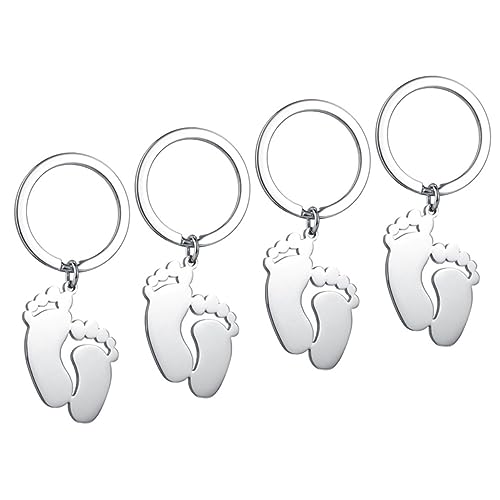 Cabilock 4 Stück Schlüsselanhänger Geschenktüte Hängedekoration Baby Fußabdruck Schlüsselanhänger Schlüsselanhänger Cabilock 4 Stück Schlüsselanhänger Geschenktüte Hängedekoration Baby Fußabdruck Schlüsselanhänger Schlüsselanhänger von Cabilock
