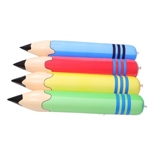 Cabilock 4 Stück Teiliges Aufblasbare Jumbo-bleistifte aus Robustem PVC Wiederverwendbare Schultaschen-deko Vielseitige Party Fotorequisiten für Einschulung Abschlussfeiern und von Cabilock