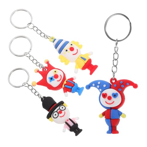 Cabilock 4 Stück Teiliges Clown Schlüsselanhänger aus Hochwertigem Material Lustige Rucksack und Taschenanhänger für Partydeko Einzigartige Circus Dekoration Vielseitig als Schlüsselring Cabilock 4 Stück Teiliges Clown Schlüsselanhänger aus Hochwertigem Material Lustige Rucksack und Taschenanhänger für Partydeko Einzigartige Circus Dekoration Vielseitig als Schlüsselring von Cabilock