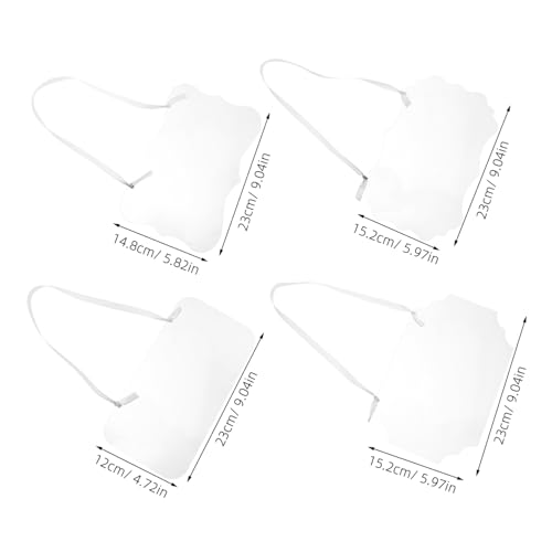 Cabilock 4 Stück Teiliges Transparente Reserviert Signs für Hochzeiten Vielseitige Hängende Blanko-schilder für DIY Dekoration Geeignet für Sitzplatzreservierung bei Feierlichkeiten Büro von Cabilock