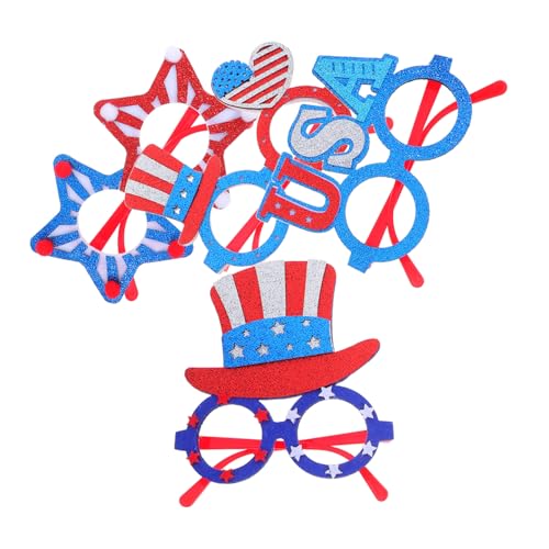 Cabilock 4 Stück Unabhängigkeitstagbrille Unabhängigkeitstagsparty patriotische Partyhüte USA Party Dekoration Brillen zum Tag der Unabhängigkeit Party -Requisiten US-Zubehör Plastik Cabilock 4 Stück Unabhängigkeitstagbrille Unabhängigkeitstagsparty patriotische Partyhüte USA Party Dekoration Brillen zum Tag der Unabhängigkeit Party -Requisiten US-Zubehör Plastik von Cabilock