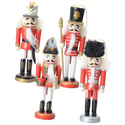 Cabilock 4 Stück Weihnachts Soldaten Holzfiguren für Tischdekoration Große Christbaumschmuck Puppen für Festliche Anlässe und Stimmungsvolle Weihnachtsdeko Cabilock 4 Stück Weihnachts Soldaten Holzfiguren für Tischdekoration Große Christbaumschmuck Puppen für Festliche Anlässe und Stimmungsvolle Weihnachtsdeko von Cabilock