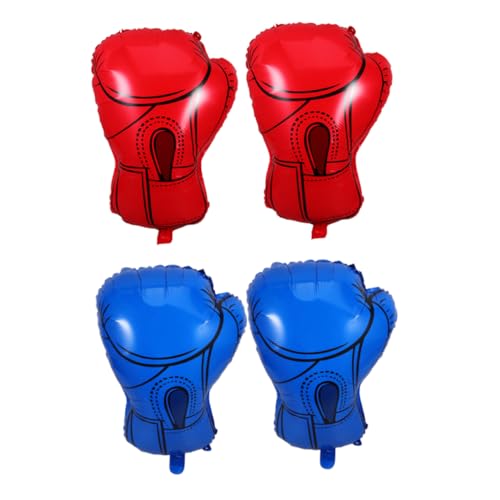 Cabilock 4 Stück Wrestling Mottoparty Elastische Aufblasbare Ballons für Kindergeburtstagsfeiern und Indoor Outdoor Veranstaltungen von Cabilock