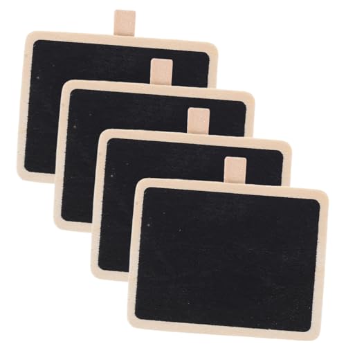 Cabilock 4 Stück kleiner Tafelclip Mini-Kreidetafel-Clips aus Holz Tafelclips kleine tafeln tafel Lebensmitteletiketthalter Mini-Tafelschilder für Lebensmittel Büroklammer-Memo Schwarz Cabilock 4 Stück kleiner Tafelclip Mini-Kreidetafel-Clips aus Holz Tafelclips kleine tafeln tafel Lebensmitteletiketthalter Mini-Tafelschilder für Lebensmittel Büroklammer-Memo Schwarz von Cabilock