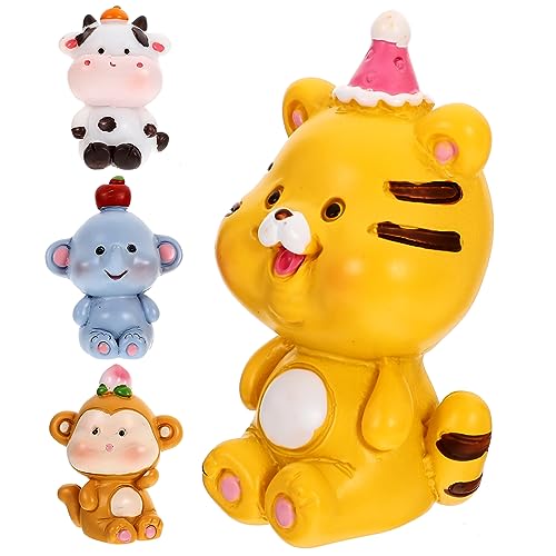 Cabilock 4pcs Miniatur Tier Figur Kuchen Dekoration Set Mini Tier Ornament Für Jungen Und Mädchen Cabilock 4pcs Miniatur Tier Figur Kuchen Dekoration Set Mini Tier Ornament Für Jungen Und Mädchen von Cabilock