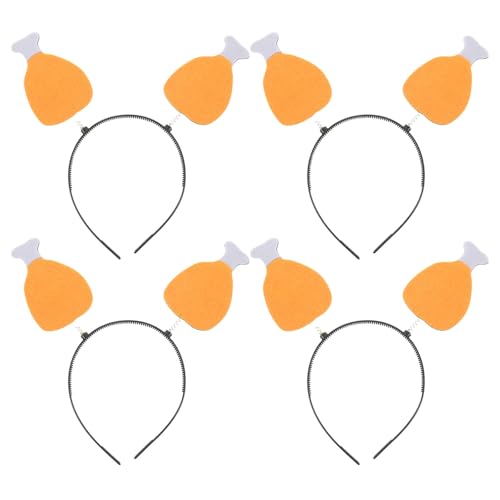 Cabilock 4-teiliges lustiges Hühner-Kopfstück: 3D-realistisches Hühnerbein-Kostüm-Stirnband – Essensparty-Requisite für Erwachsene und Kinder – Geburtstagspartys und Cosplay-Zubehör Cabilock 4-teiliges lustiges Hühner-Kopfstück: 3D-realistisches Hühnerbein-Kostüm-Stirnband – Essensparty-Requisite für Erwachsene und Kinder – Geburtstagspartys und Cosplay-Zubehör von Cabilock