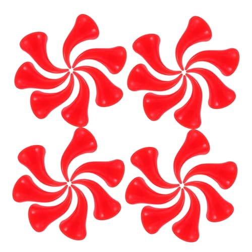 Cabilock 40 Stück DIY Teufelshorn Haarschmuck Leichte Kunststoff Hörner für Halloween Cosplay Rotes Devil Headwear Zubehör für Haarspangen und Stirnbänder Kreative DIY Bastelmaterialien von Cabilock