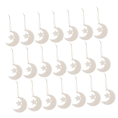 Cabilock 40 Stück Teiliges Blanko Holzscheiben Mond Stern Formen Unlackierte Holzornamente für DIY Bastelprojekte Babyparty Wandgestaltung Kreative Familienaktivitäten Cabilock 40 Stück Teiliges Blanko Holzscheiben Mond Stern Formen Unlackierte Holzornamente für DIY Bastelprojekte Babyparty Wandgestaltung Kreative Familienaktivitäten von Cabilock