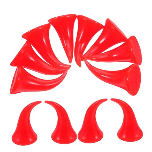 Cabilock 40 Stück Teiliges Halloween Teufelshörner Leichtes Plastik DIY Zubehör für Haarspangen und Haarreifen Rote Teufelsohren Vielseitiges Party-kostüm Haaraccessoire für Erwachsene Cabilock 40 Stück Teiliges Halloween Teufelshörner Leichtes Plastik DIY Zubehör für Haarspangen und Haarreifen Rote Teufelsohren Vielseitiges Party-kostüm Haaraccessoire für Erwachsene von Cabilock