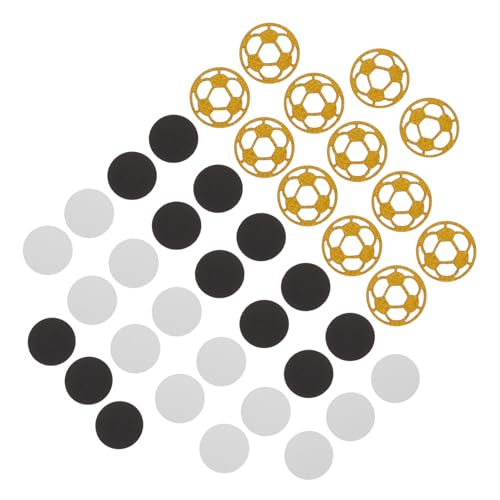 Cabilock 400 Stück Fußball Konfetti Farbenfrohe Partydekoration Detailreiches Fußball Vielseitig für Geburtstage und Sportevents Einfache Lebendige Tischdekoration von Cabilock