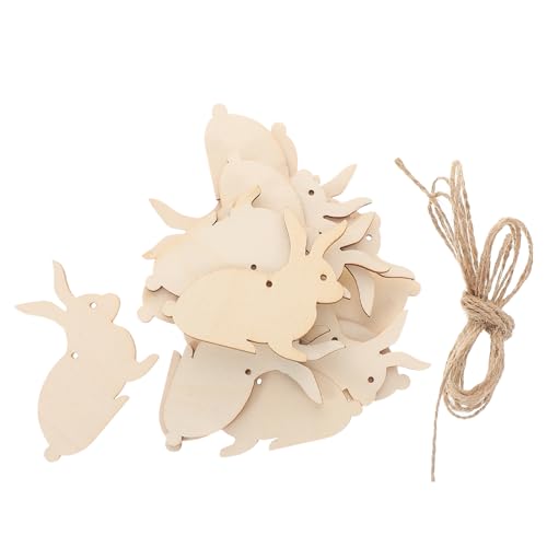 Cabilock Osterhasen-Projekt 40 Stück Holzausschnitte Unlackierte Holzanhänger Für Osterdekoration Cabilock Osterhasen-Projekt 40 Stück Holzausschnitte Unlackierte Holzanhänger Für Osterdekoration von Cabilock