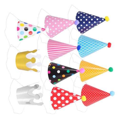 Cabilock 44 Stück Teiliges Kindergeburtstags Partyhut Set mit Bunten Punkten Leichter Papierkronen Kegelhut Kreatives Kostümzubehör für Mädchen und Jungen als Fotorequisite bei Feiern und Cabilock 44 Stück Teiliges Kindergeburtstags Partyhut Set mit Bunten Punkten Leichter Papierkronen Kegelhut Kreatives Kostümzubehör für Mädchen und Jungen als Fotorequisite bei Feiern und von Cabilock