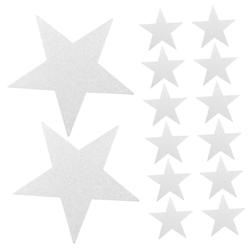 Cabilock 48 Stück Teiliges Glitzernde Sterne aus Papier für Diy Bastelprojekte und Klassenzimmerdekoration Handgeschnittene Papiersterne für Pinnwand Kreative Zeichnungen und Partybedarf von Cabilock