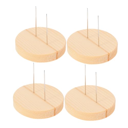 Cabilock 4Stücke Holz Puppenständer mit Stabiler Basis Doppelte Stahlnadel Unterstützung für Actionfiguren und Häkeln Puppen zur Präsentation von Sammlerstücken von Cabilock
