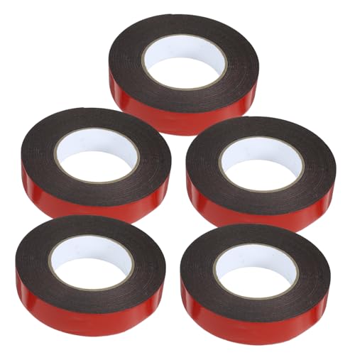 Cabilock 5 Rollen Doppelseitiges Klebeband Starkes Haftband für Montage Hochtemperaturbeständig für Autos und Vielseitige Anwendungen von Cabilock