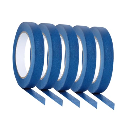 Cabilock 5 Rollen Wandklebeband Malerband Farbiges Abdeckband Farbiges Band Dekoratives Klebeband Farbband Klebeband Für Wände, Keine Beschädigung Der Farbe Blue Cabilock 5 Rollen Wandklebeband Malerband Farbiges Abdeckband Farbiges Band Dekoratives Klebeband Farbband Klebeband Für Wände, Keine Beschädigung Der Farbe Blue von Cabilock