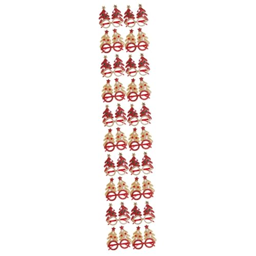 Cabilock 5 Sätze Teiliges Lustiger Weihnachtsbrillen Kreative Weihnachtsbaum Rahmen Für Foto Requisiten Und Festliche Partys Für Weihnachtsfeiern Und Familienfeiern Goldenem 4 Stück * 5 von Cabilock