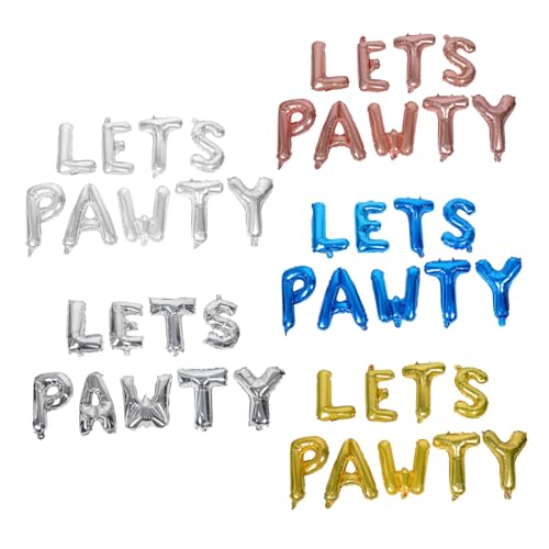 Cabilock 5 Sets Pfoten Partyballons Basteln Geburtstagsballons Lets Ballons Haustierballons Cartoon Ballons Haustier Mottoparty Welpen Mottoparty Für Hunde von Cabilock