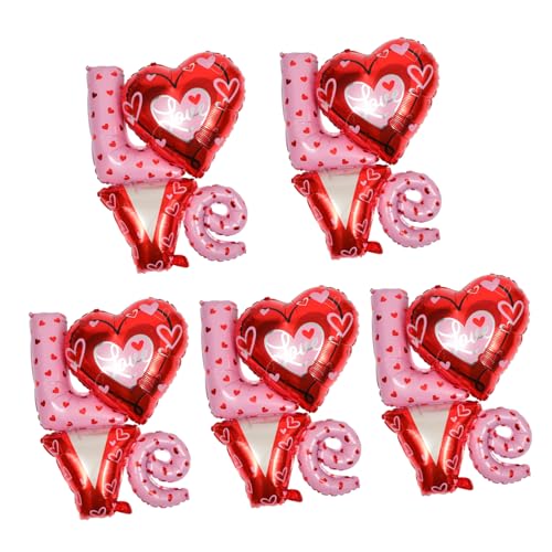 Cabilock 5 Stk Liebe verbundener Ballon Verbundene Liebesballons Dekorationen Party Geständnis verbundene Ballons Jubiläumsballons Ballon mit Herzmuster Hochzeitsballons Aluminiumfolie Cabilock 5 Stk Liebe verbundener Ballon Verbundene Liebesballons Dekorationen Party Geständnis verbundene Ballons Jubiläumsballons Ballon mit Herzmuster Hochzeitsballons Aluminiumfolie von Cabilock