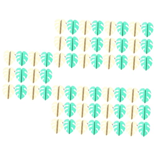 Cabilock 5 Stück 4 Schildkrötenblatt-konfetti Künstliche Palmblätter Konfetti Am Strandtisch Hawaiianisches Konfetti Partydekoration Blatt Konfetti Grüne Blätter Papier Bankett Sommer von Cabilock