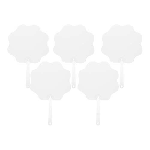 Cabilock 5 Stück Graduierungsfächer Sublimations Rohling Paddel 2025 DIY Handfächer Mit Absolventengesicht Und Blumenform Für Bastel Fotorahmen Klassenparty Gedenk Souvenirs Hochzeit von Cabilock