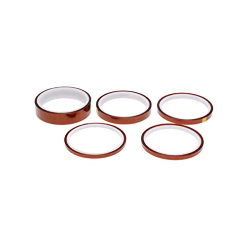 Cabilock 5 Stück Hochtemperatur Klebeband Hitzebeständiges Silikonband Vielseitig für Isolierung und Maskierung für Elektronik und Leiterplattenmontage Cabilock 5 Stück Hochtemperatur Klebeband Hitzebeständiges Silikonband Vielseitig für Isolierung und Maskierung für Elektronik und Leiterplattenmontage von Cabilock