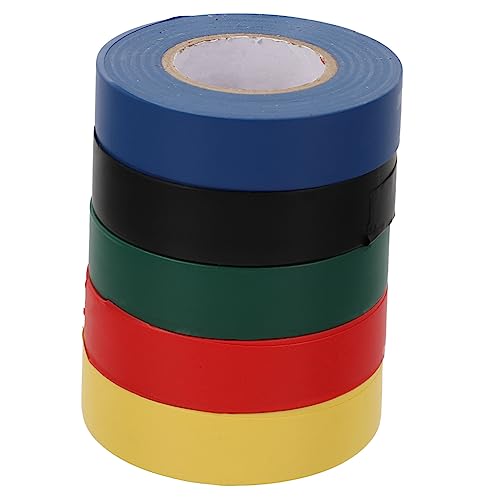 Cabilock 5 Stück Isolierband Elektrisches Band Klebeband Blau Vinyl Klempner Streifen Weiß Schwarz Hitze Klebrig Für Ziehen Um Drum-stick-tape Elektroband Farbig Pvc Cabilock 5 Stück Isolierband Elektrisches Band Klebeband Blau Vinyl Klempner Streifen Weiß Schwarz Hitze Klebrig Für Ziehen Um Drum-stick-tape Elektroband Farbig Pvc von Cabilock