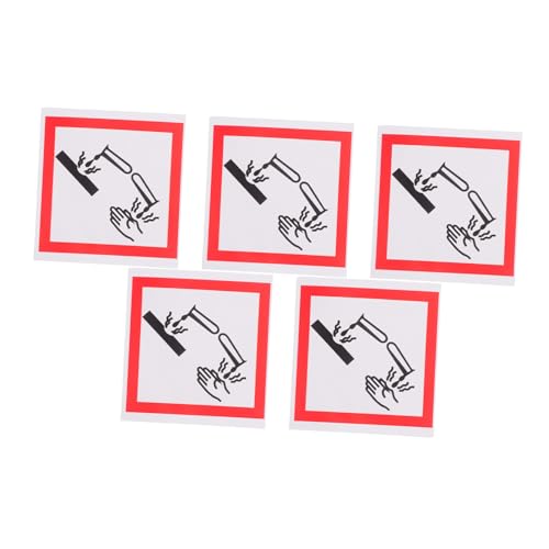 Cabilock 5 Stück Korrosive Substanzmarkierung Zeichen Für Korrosives Material Sicherheitsetiketten Korrosionssicherheitsaufkleber Etikett Für Warnscheiben Papier Weiß Cabilock 5 Stück Korrosive Substanzmarkierung Zeichen Für Korrosives Material Sicherheitsetiketten Korrosionssicherheitsaufkleber Etikett Für Warnscheiben Papier Weiß von Cabilock