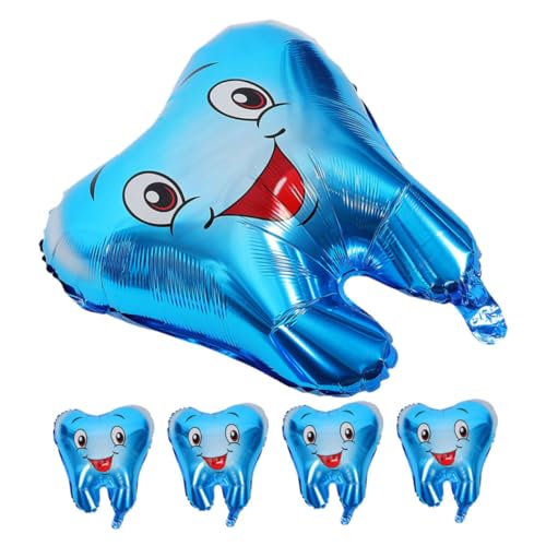 Cabilock 5 Stück Luftballons Zur Babytaufe Erste Zahnfeier Luftballons Babyparty-ballondekoration Zahnärztlicher Geburtstagsballon Zahn Dekoration Babypartyballons Aluminiumfolie Himmelblau Cabilock 5 Stück Luftballons Zur Babytaufe Erste Zahnfeier Luftballons Babyparty-ballondekoration Zahnärztlicher Geburtstagsballon Zahn Dekoration Babypartyballons Aluminiumfolie Himmelblau von Cabilock