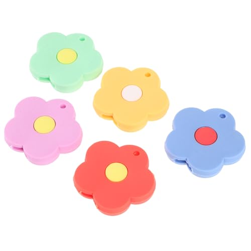 Cabilock 5 Stück Silikon Schlüsselkappen mit Blumenmotiv Kreative Schlüsselabdeckung für Schlüsselbund für Einfache Identifikation und Schutz und Elegant für Frauen und Mädchen von Cabilock