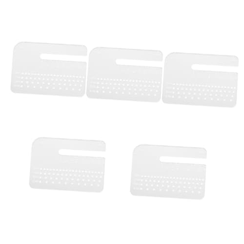 Cabilock 5 Stück Stichplatten Stanzwerkzeug für Ledernähte Gürtelschlag Stanzwerkzeuge aus Leder Schlaghilfeplatte Lederschläger Lochplatte aus Leder Stechhilfe leder locher Acryl von Cabilock