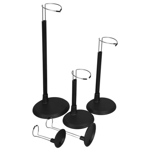 Cabilock 5 Stück Stützrahmen für Puppen Stütze für Puppenständer Spielzeugständer Puppengestell Dolly gemacht Die Stand Puppenanzeigehalter Modell steht Gehäkelte Puppenständer PVC Black von Cabilock