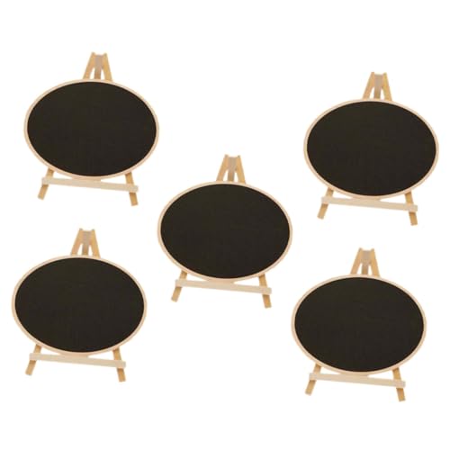 Cabilock 5 Stück Tafelkreide kleine Tafeln Anschlagtafel für die Küche Seitenbrett Kreidemarker write board zeichentusche stehendes Tafelschild Kleine Tafel zum Aufbewahren Buchsbaum Black von Cabilock