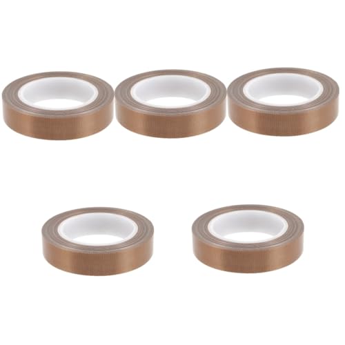Cabilock 5 Stück Teflonband Essen Thermoband Vakuumierband Klebeband klar Vakuumbeutel für Lebensmittel Beutelverschließbandmaschine Küchen-Vakuumierer Ofenisolierung versiegelte Klebeband Cabilock 5 Stück Teflonband Essen Thermoband Vakuumierband Klebeband klar Vakuumbeutel für Lebensmittel Beutelverschließbandmaschine Küchen-Vakuumierer Ofenisolierung versiegelte Klebeband von Cabilock