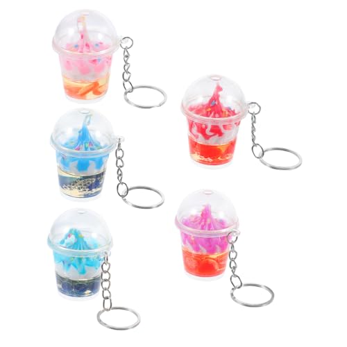 Cabilock 5 Stück Teiliges Mini Eiscreme Schlüsselanhänger Süße Fake Food Anhänger für Taschen Rucksäcke Autoschlüssel für Frauen in Weiß Rot Rosa Cabilock 5 Stück Teiliges Mini Eiscreme Schlüsselanhänger Süße Fake Food Anhänger für Taschen Rucksäcke Autoschlüssel für Frauen in Weiß Rot Rosa von Cabilock