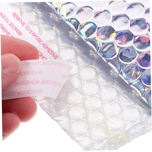 Cabilock 5 Stück Teiliges Selbstklebendes Luftpolster Versandtaschen Schockabsorbierend und Strapazierfähig Modisch Silberner Bubble Bag für Kleidungspackaging und Sicheren Paketversand von Cabilock