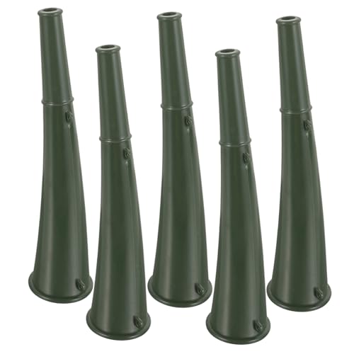 Cabilock 5 Stück Teiliges Stadionhörner aus Robustem Kunststoff Laute Signalhörner für Outdoor Training Sportveranstaltungen und Camping Tragbare Grüne Tröten zum Anfeuern und von Cabilock