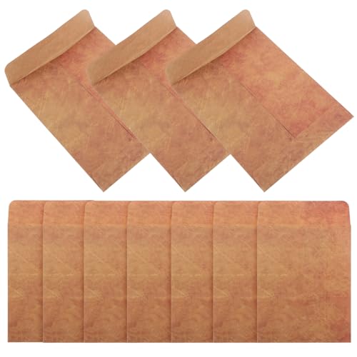 Cabilock 50 Stck. Kraft-Umschlag Samen kleine Aufbewahrungsumschläge Kartenherstellung wiederverwendbar Mini-Umschläge und Karten kleine Umschläge Aufbewahrungsumschläge aus Papier von Cabilock