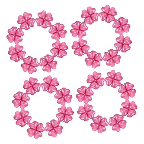Cabilock 50 Stück Folienballons Herzform mit Vierblättrigem Kleeblatt Pastellrosa Leichte Robuste Partydeko für Geburtstagsfeier Valentinstag Hochzeit und Cabilock 50 Stück Folienballons Herzform mit Vierblättrigem Kleeblatt Pastellrosa Leichte Robuste Partydeko für Geburtstagsfeier Valentinstag Hochzeit und von Cabilock