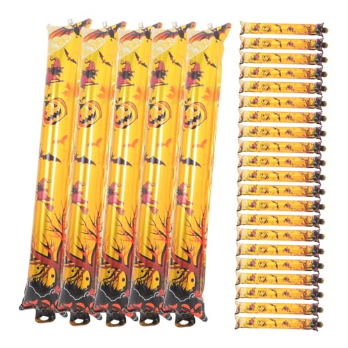 Cabilock 50 Stück Halloween Ballon Sticks aus Aluminiumfolie Lustige und Sichere Partyballons für Halloween Dekoration für Feiern und Festlichkeiten von Cabilock