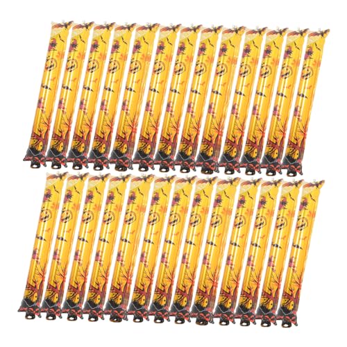 Cabilock 50 Stück Halloween Folienballon Sticks Umweltfreundliche Dekorative Ballons für Halloween Party Kreative Designs für Besondere Anlässe für Wände und Fenster von Cabilock