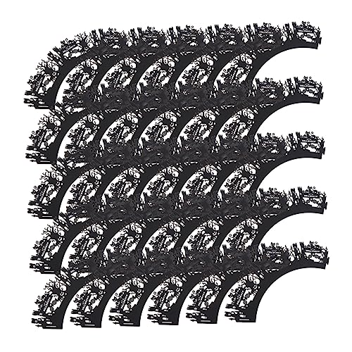 Cabilock 50 Stück Kuchen Grenze fallen Halloween-Cupcake-Topper Kuchendeckel Liner lilo halloween party halloween kuchen hochzeitsdeko Zubehör für Partykuchen Kuchen liefert Papier Black Cabilock 50 Stück Kuchen Grenze fallen Halloween-Cupcake-Topper Kuchendeckel Liner lilo halloween party halloween kuchen hochzeitsdeko Zubehör für Partykuchen Kuchen liefert Papier Black von Cabilock